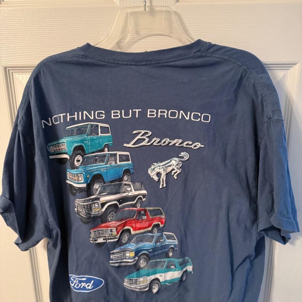 Ford Men's Blue and Navy T-shirt